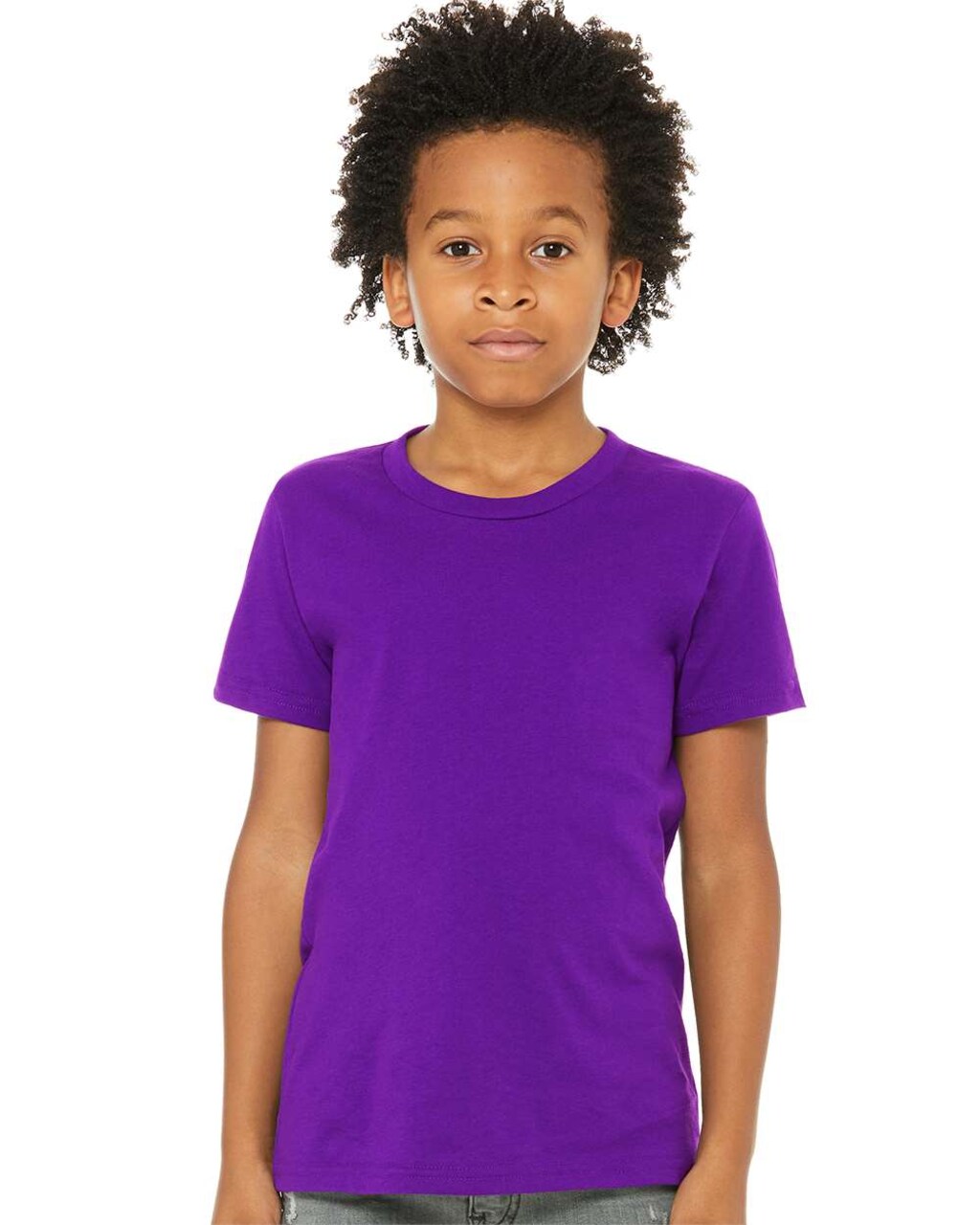 24 Pack BELLA+CANVAS Youth Jersey Tee 3001Y for School, Sports & Custom Printing Unisex Cotton Kids Shirt Bundle